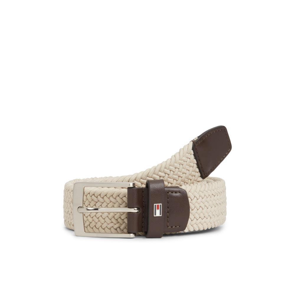 Tommy Hilfiger Enamel Flag Braided Elastic Belt